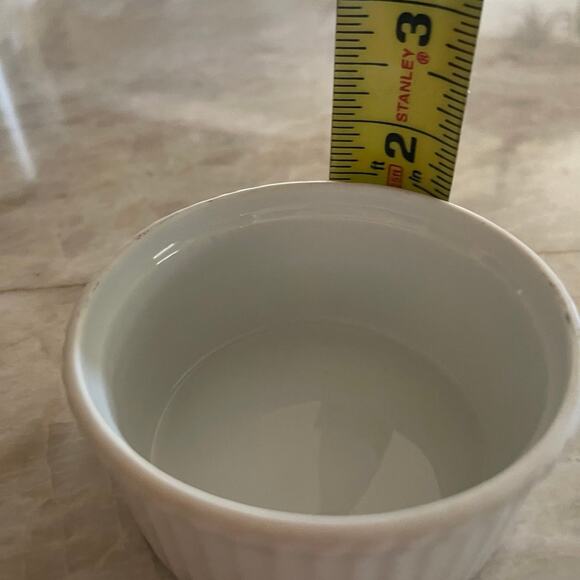 Apilco France set of 3 porcelain ramekins 3-1/4” - Picture 4 of 10